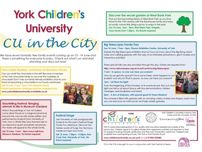CU in the City Flyer image