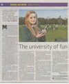 Image for news item: 'The university of fun' - Children's University in the Sunday Times!